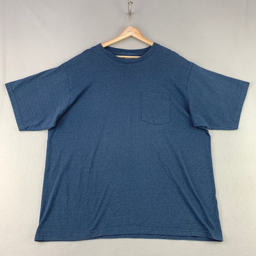 Vintage Honors Selvedge Pocket Tee T-Shirt Mens XXL Blueโ Solid Cotton Blend 90s